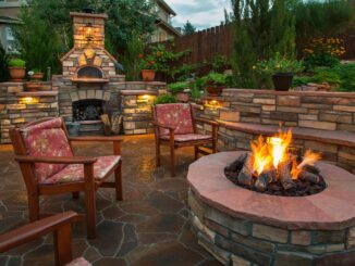 patio fire place