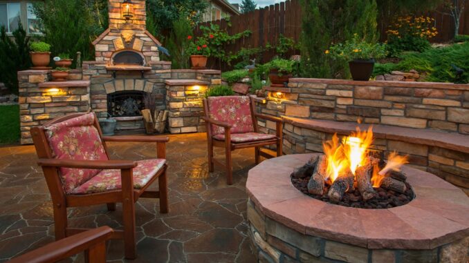 patio fire place